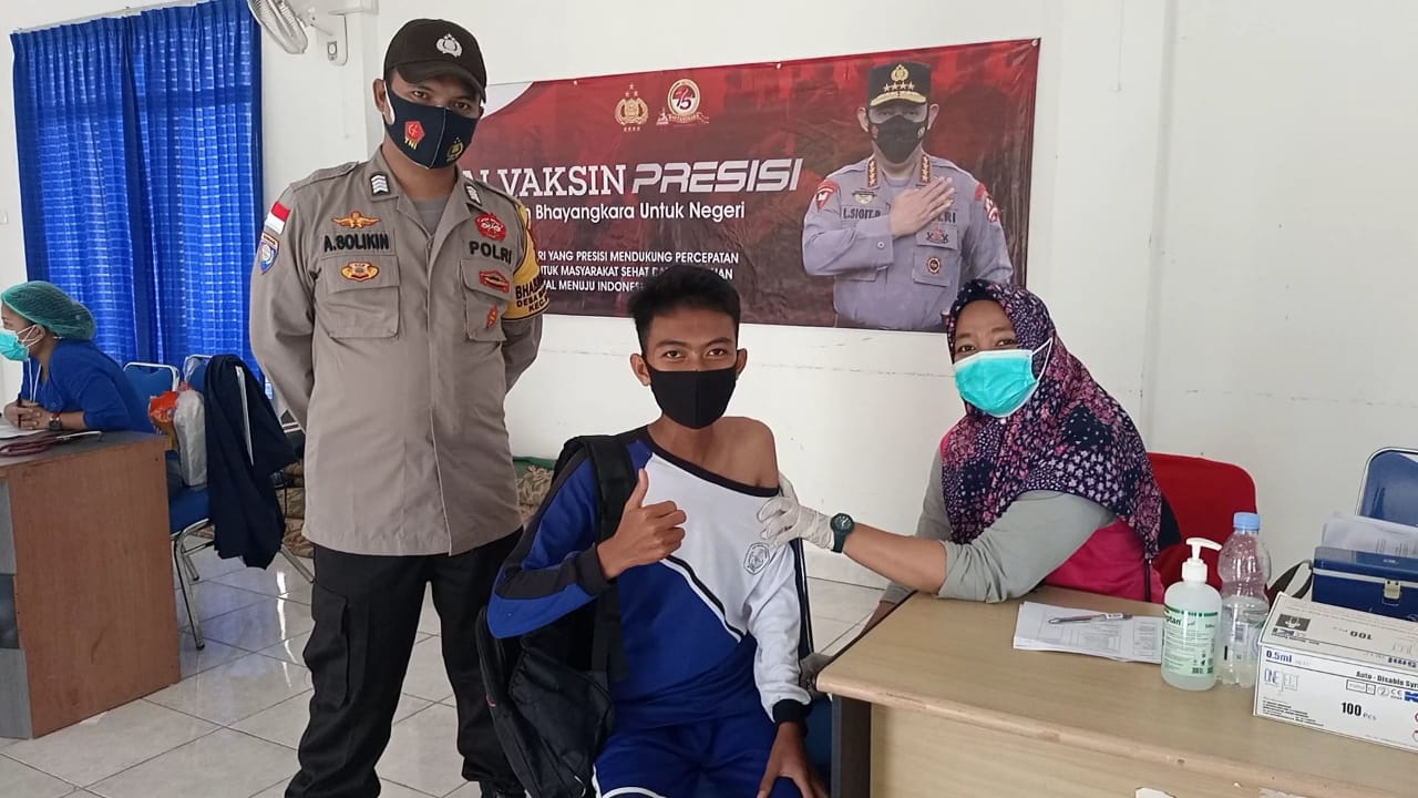 Polres Bintan Vaksinasi Massal Remaja Usia 12 Hingga 17 Tahun