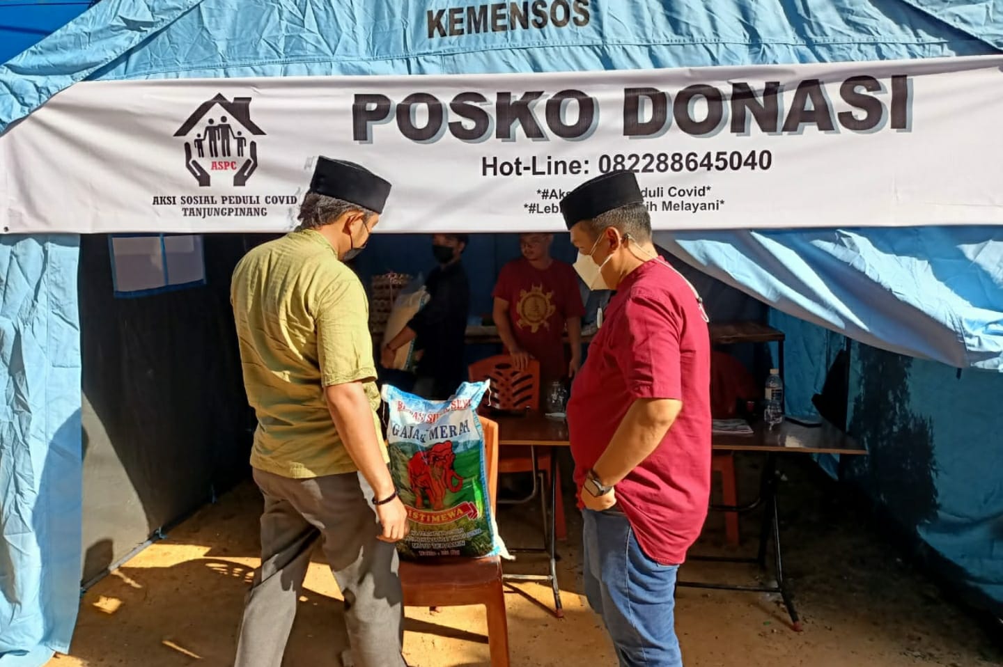 RPL Sumbang Posko ASPEC Tanjungpinang, Bowo: Bantu Warga Isoman Di Rumah