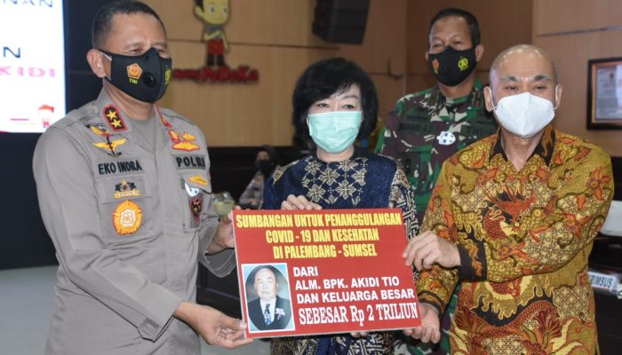 Pengusaha Aceh Hibah Rp2 Triliun Ke Polda Sumsel Untuk Penanganan Covid 19.