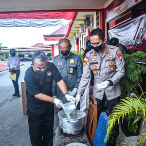Polres Bintan Musnahkan Barang Bukti Sabu 2 Kg