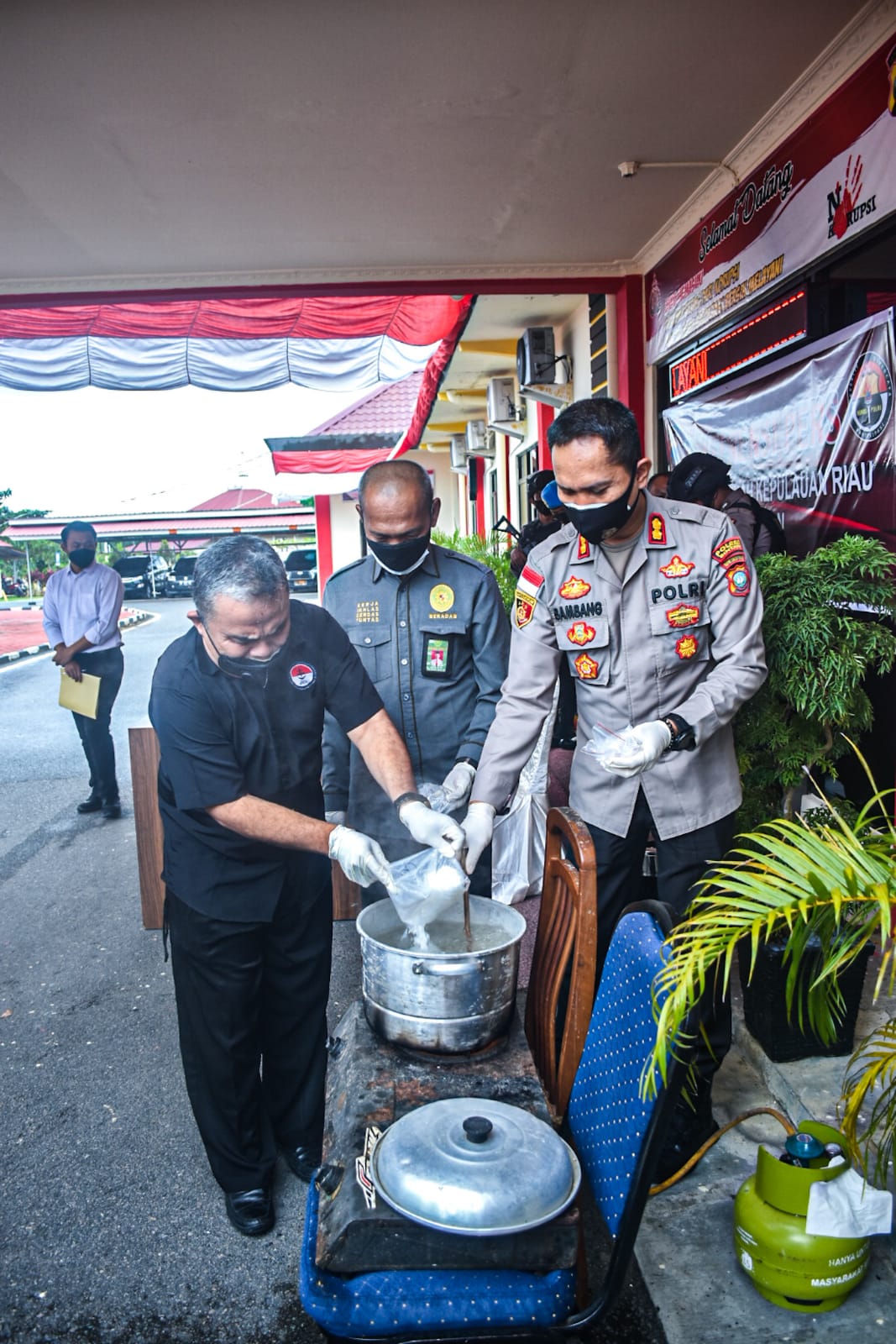 Polres Bintan Musnahkan Barang Bukti Sabu 2 Kg