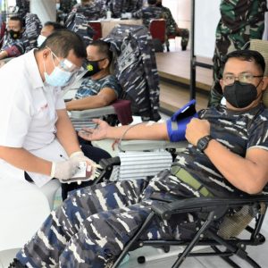 Peringati HUT RI Ke-76, Lantamal IV Lakukan Donor Plasma Konvalesen Dan Donor Darah