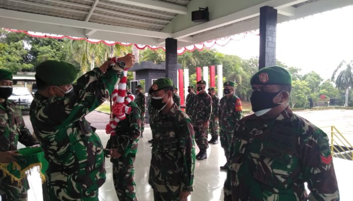 Dandim 0315/Bintan Pimpin Korp Raport Anggota Kodim 0315/Bintan Yang Purna Tugas Satgas Penebalan Apter Wilayah Kodam XVI/Patimura