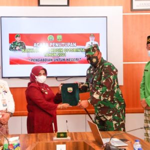 Jalan Indonesia Timur Hasil Karya Bhakti TMMD Diserahkan Kepada Walikota