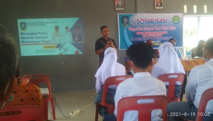DLHK Kepri Sosialisasi Dan Edukasi Pengelolaan Sampah Di Pulau Moro