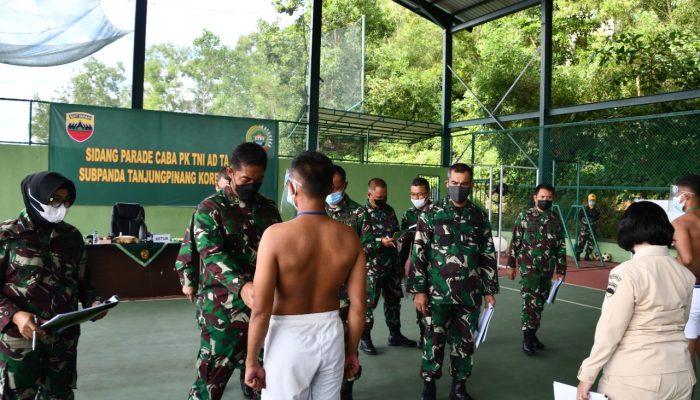 Sidang Parade Calon Bintara TNI AD TA 2021 Di Makorem 033 WP