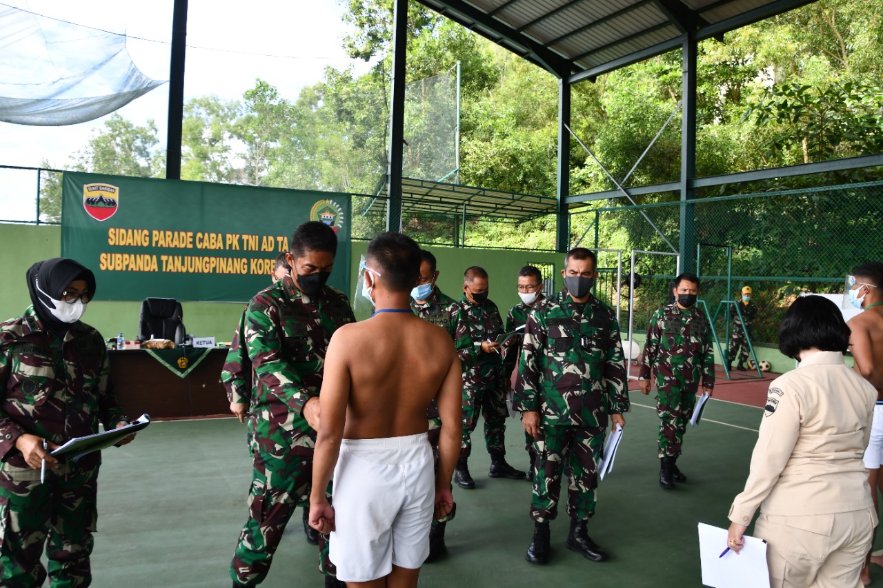 Sidang Parade Calon Bintara TNI AD TA 2021 Di Makorem 033 WP