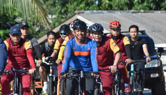 Kapolres Bintan Gowes Bersepeda Bersama Anggota