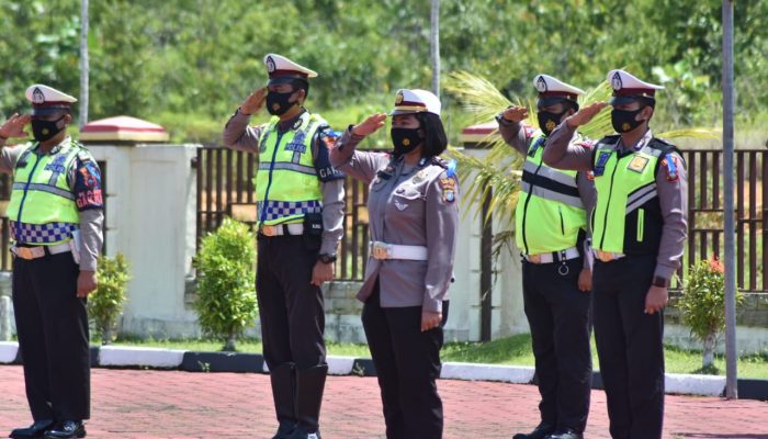 Polres Bintan Lakukan Apel Gelar Pasukan OPS Patuh Seligi 2021
