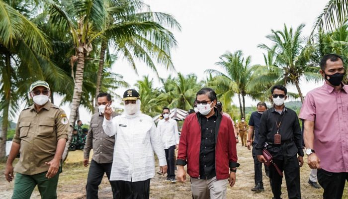 Sebelum Kunjungan Presiden RI, Wagub Kepri Bersama Wamen LHK Tinjau Pulau Setokok