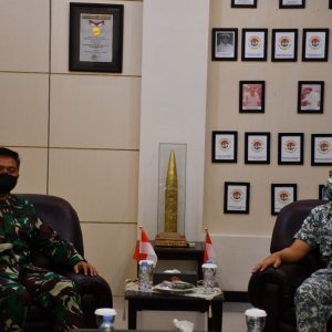 Danlantamal IV Tanjungpinang Terima Kunker Athan Singapura