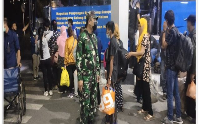 1.573 PMI Jalani Karantina Di Batam,  Danrem 033 Himbau Jaga Prokes