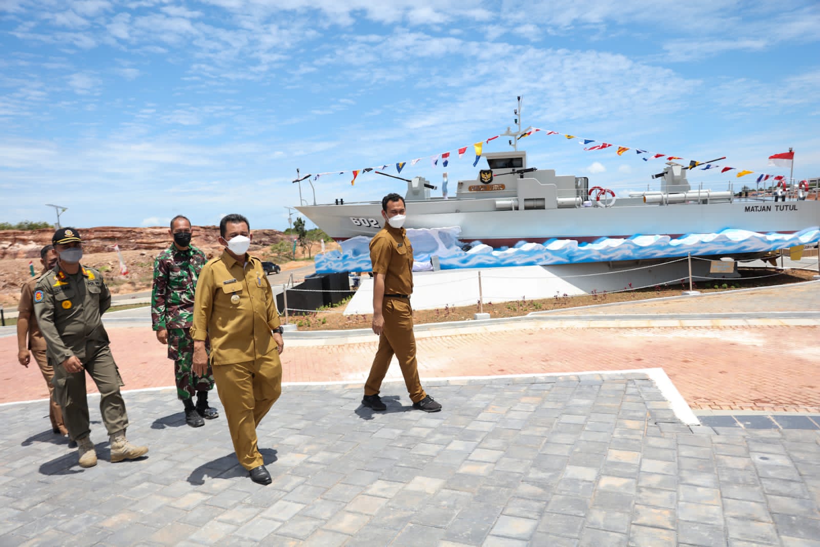 Gubernur Kepri Chek Persiapan Penyambutan Panglima TNI Di Dompak 