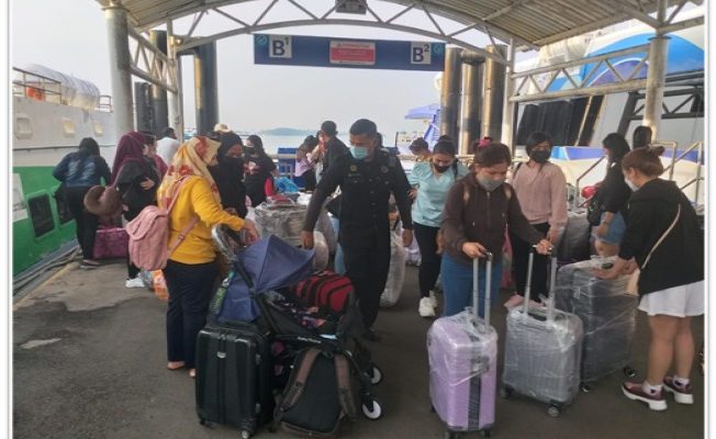 Bertambah 224 PMI Dari Malaysia Dan Singapura, Total 1414 PMI Jalani Karantina 