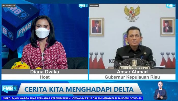 Live Streaming di FMB91D_IKP, Gubernur Berbagi Kiat Menangkal Covid-19 Varian Delta