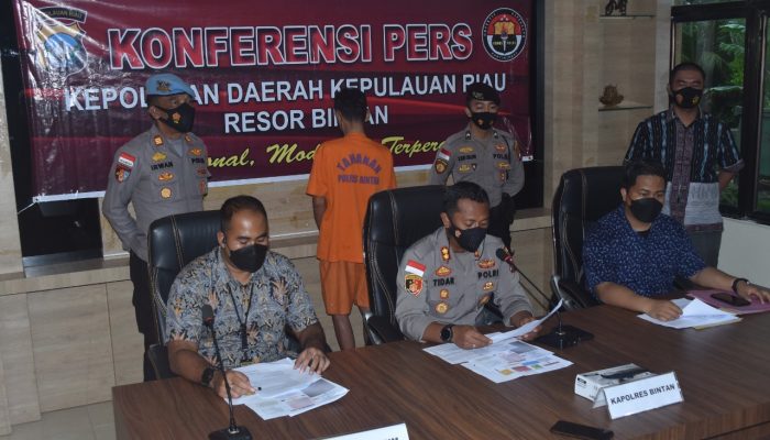 Terima Pesanan Angka Sijie Melalui HP,  Bandar Sijie Ini Dibekuk Polres Bintan 
