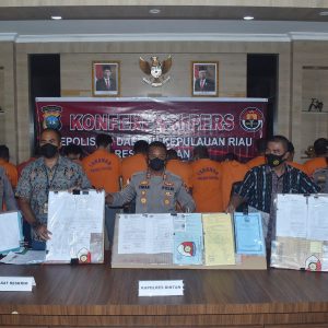 8 Tersangka Dugaan Mafia Tanah Di Bintan Dibekuk Polres Bintan