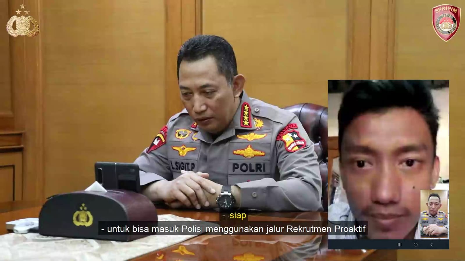 Kapolri Wujudkan Mimpi Atlet Peraih Emas PON Jadi Polisi