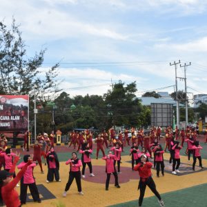 Jaga Kesehatan, Polres Dan Bhayangkari Tanjungpinang Olahraga Bersama