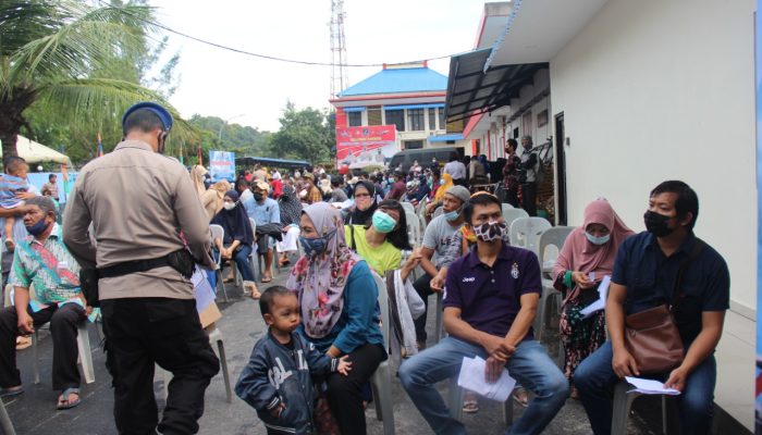 Gerai Vaksinasi Sediakan 3 Jenis Vaksin Sempena HUT Ke-71 Polairud Polda Kepri