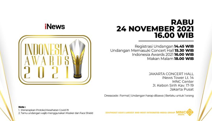 Gubernur Kepri Terima Anugerah POTY Dan Indonesia Award 2021