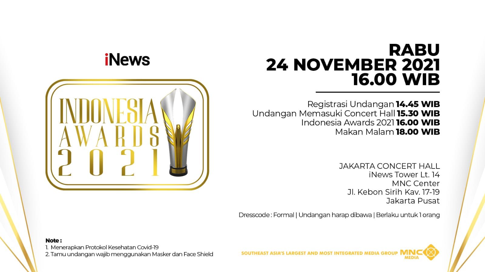 Gubernur Kepri Terima Anugerah POTY Dan Indonesia Award 2021