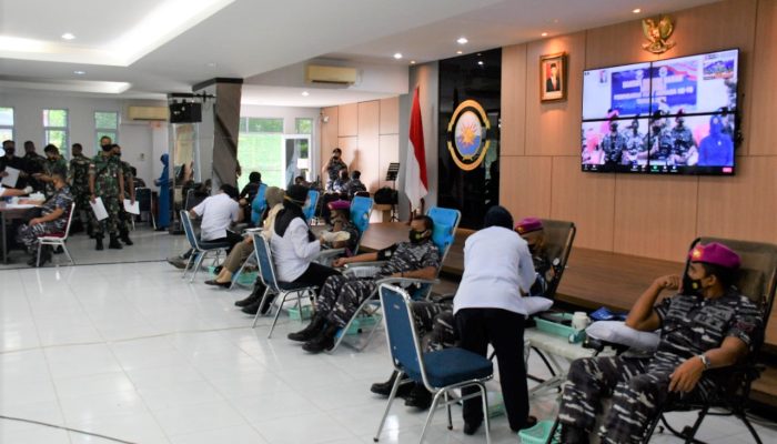 Jelang Hari Armada Ke-76, Lantamal IV Tanjungpinang Lakukan Aksi Donor Darah