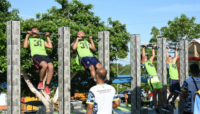 Prajurit Lanud RHF Laksanakan Samapta Semester II TA 2021