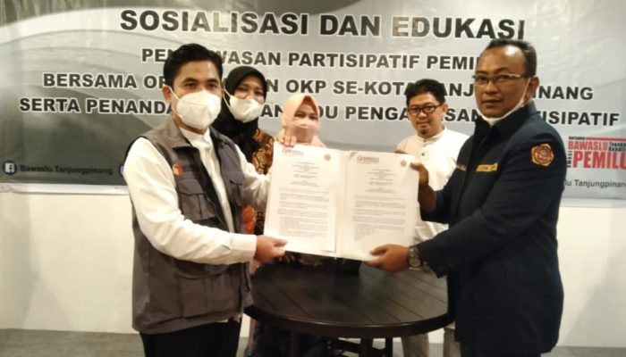 Pengawasan Partisipatif, Bawaslu Tanjungpinang MOU Bersama OKP dan Ormawa