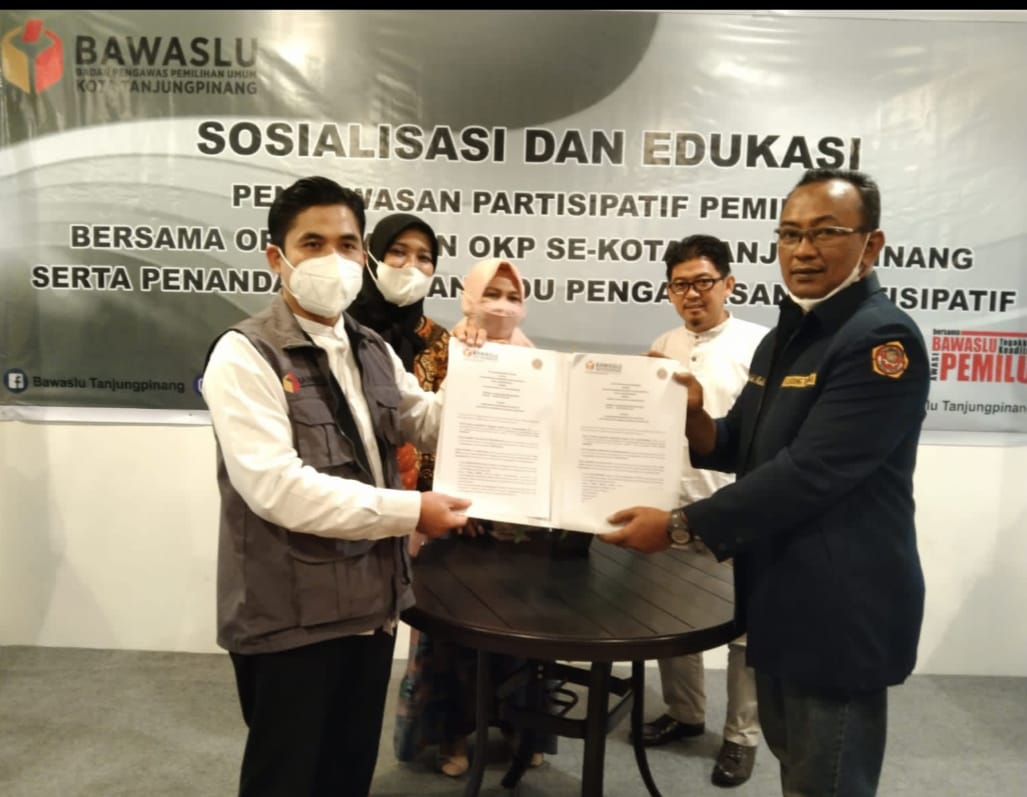 Pengawasan Partisipatif, Bawaslu Tanjungpinang MOU Bersama OKP dan Ormawa
