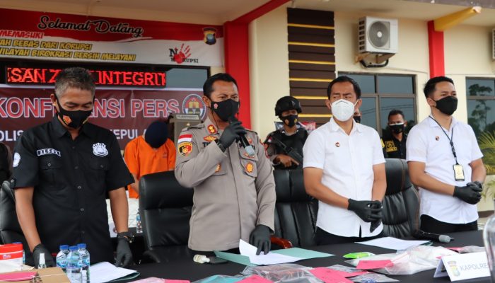 Polres Bintan Bekuk Bandar Narkoba 1,6 Kg Sabu Di Tanjungpinang