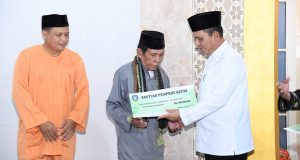 Untuk Pembangunan, Masjid Raudhatul Jannah Terima Bantuan Rp200 Juta