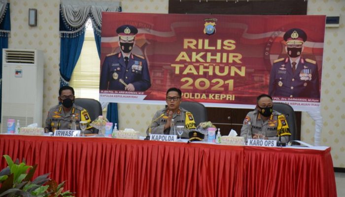 Narkotika Dan Korupsi Dominasi Kasus Selama 2021 Di Polda Kepri