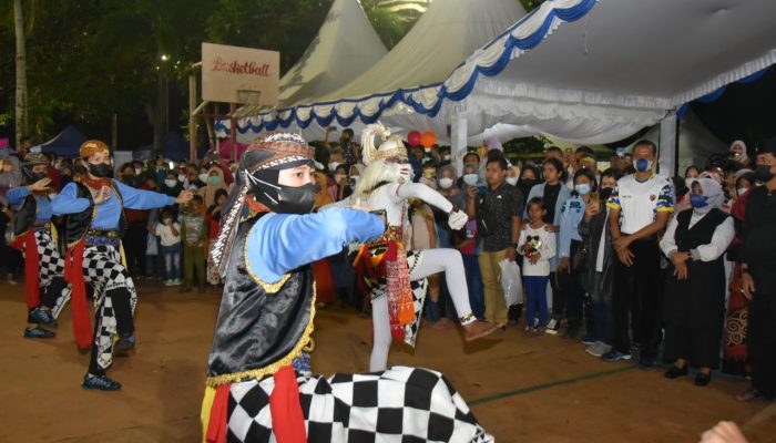Tarian Beksan Wanara Lanud RHF  Meriahkan Hari Jadi Kota Tanjungpinang Ke-238