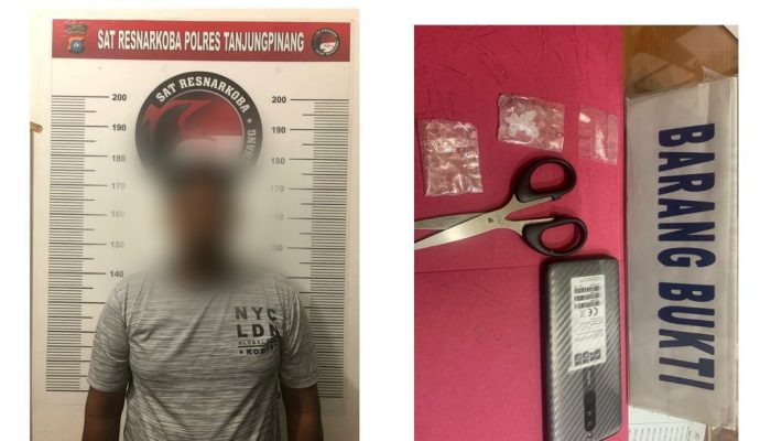Miliki Sabu 2,1 Gram, Pria Ini Diamankan Polres Tanjungpinang