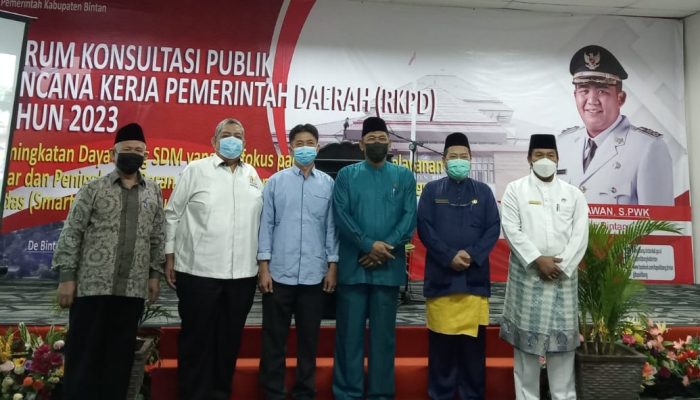 Bapelitbang Bintan Gelar Forum Konsultasi RKPD Tahun 2023