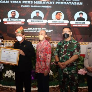 Pers Merawat Perbatasan,Agus Sudibyo: Tegakkan Kualitas Jurnalis Agar Informasi Diterima Baik