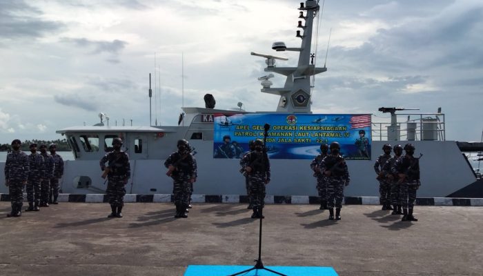 Lantamal IV Gelar Apel Ops Kesiapsiagaan Patroli Keamanan Laut
