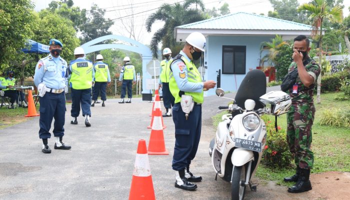 Satuan POM Lanud RHF Gelar Ops Gaktib Dan Yustisi