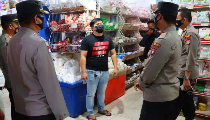 Polres Bintan Monitoring Pasokan Sembako di Pasar Barek Motor Kijang 