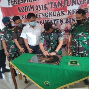 Kodim 0315 Tanjungpinang Resmikan Kampung Pancasila Di Bintan