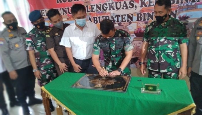 Kodim 0315 Tanjungpinang Resmikan Kampung Pancasila Di Bintan