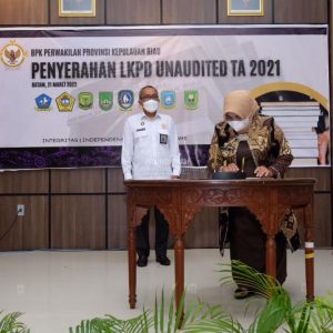 LKPD TA 2021 Unaudited Diserahkan Kepada BPK Perwakilan Kepri, Walikota Harapkan Opini WTP