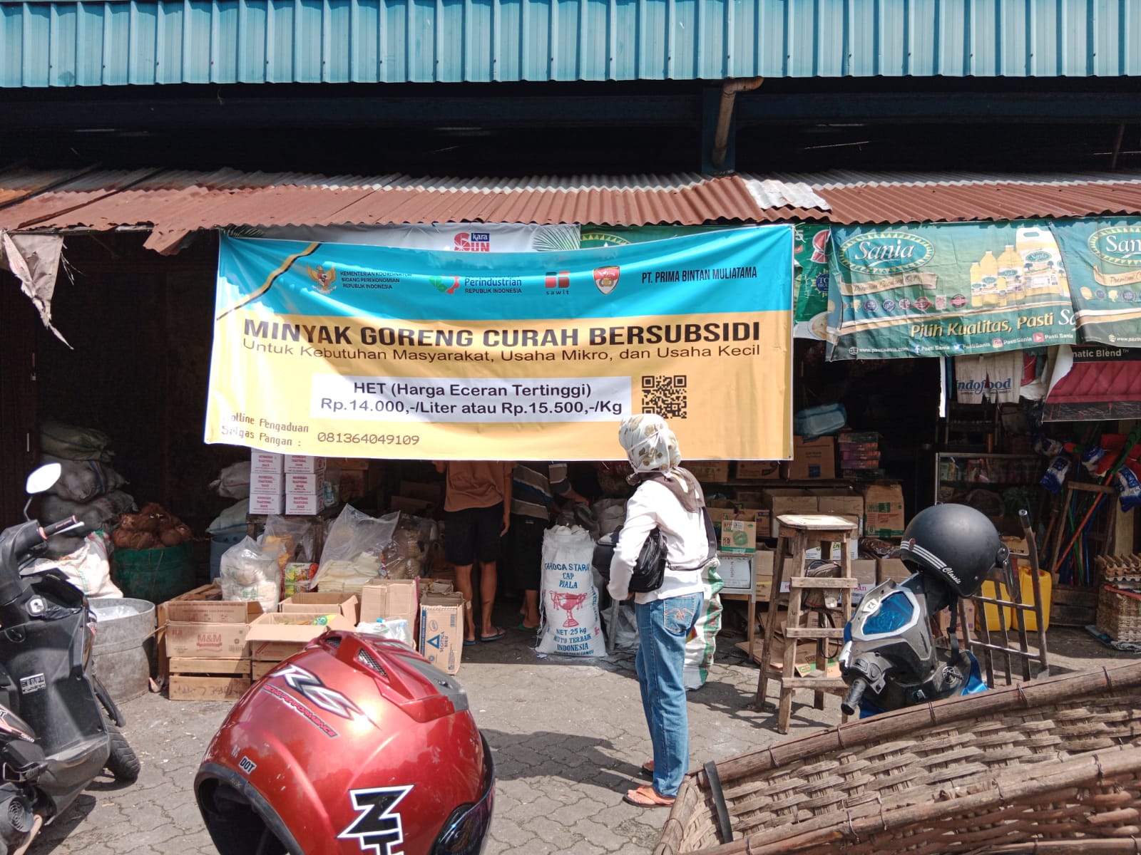 Warga Tanjungpinang Bisa Beli Migor Curah Di Toko Berspanduk “Migor Curah Bersubsidi”