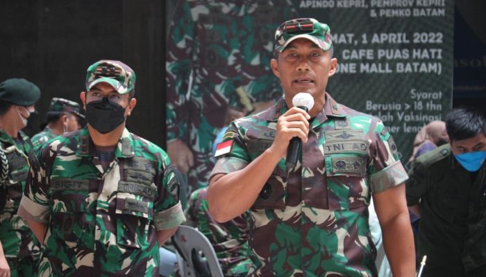 Brigjen TNI Jimmy : Satgas Penanganan Covid 19, Targetkan Vaksinasi Booster Menuju 40% di Kepri
