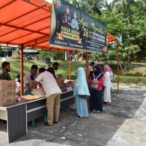 Kodim 0315/Tanjungpinang Gelar Pasar Sembako Murah