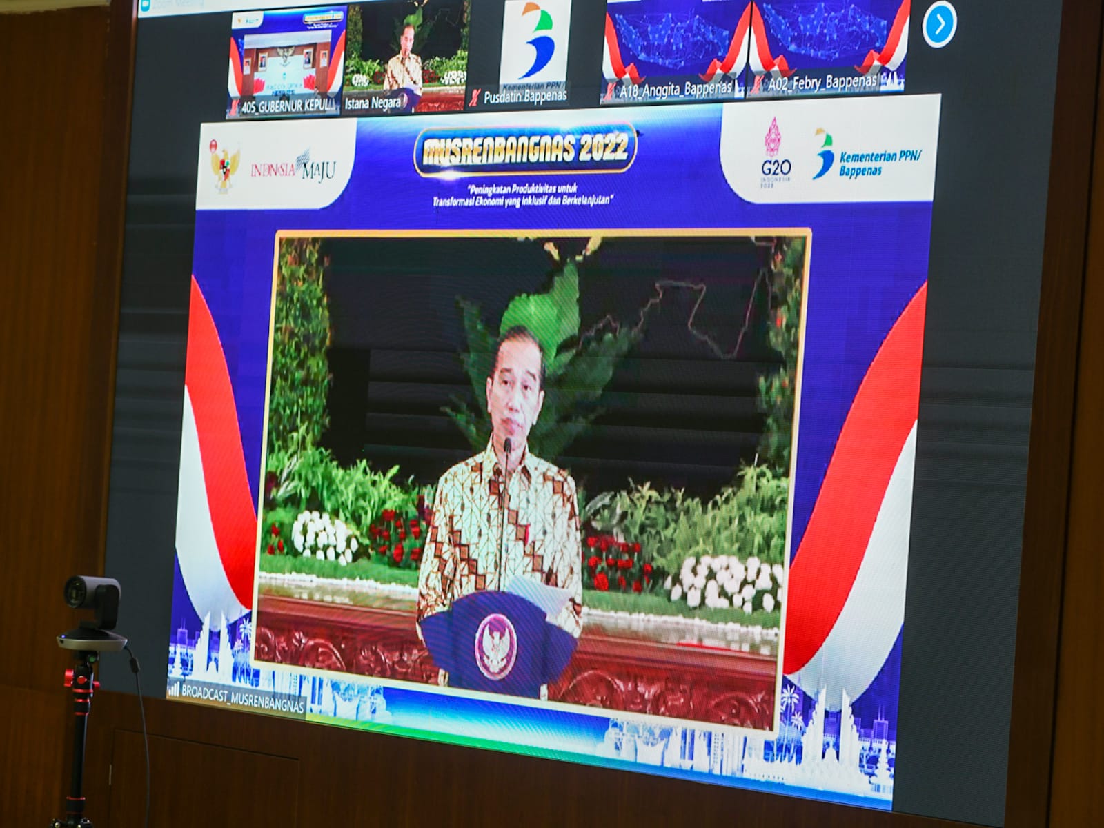 Gubernur Kepri Ikuti Pembukaan Musrenbangnas Tahun 2022 Bersama Presiden RI Joko Widodo