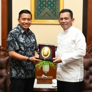 Gubernur Ansar Sambut Danlantamal IV Tanjungpinang Yang Baru