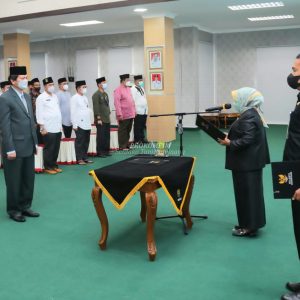 Rahma Lantik Yuswandi Sebagai Penjabat Sekretaris Daerah