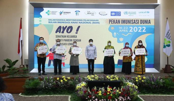 Tanjungpinang Raih Juara 1 Cakupan Imunisasi Rutin Tertinggi Triwulan 1